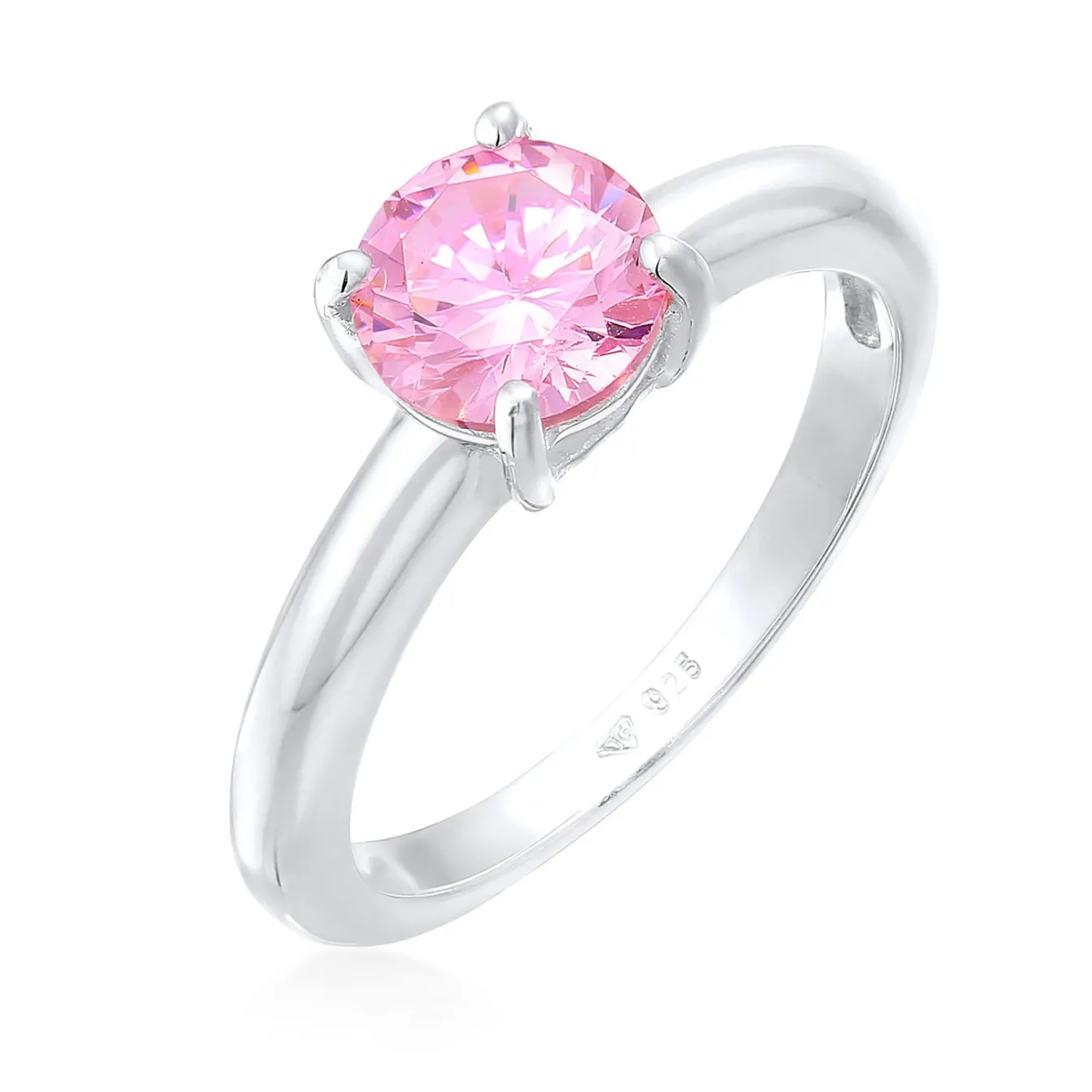 Elli "Solitär-Ring | Zirkonia ( Weiß )< Roségold|Ringe