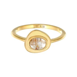Elli "Solitär-Ring Engelshaar | Quarz ( Weiß )< Ringe|Edelsteine