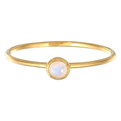 Elli "Solitär-Ring Fein | Mondstein (Weiß)< Ringe|Edelsteine