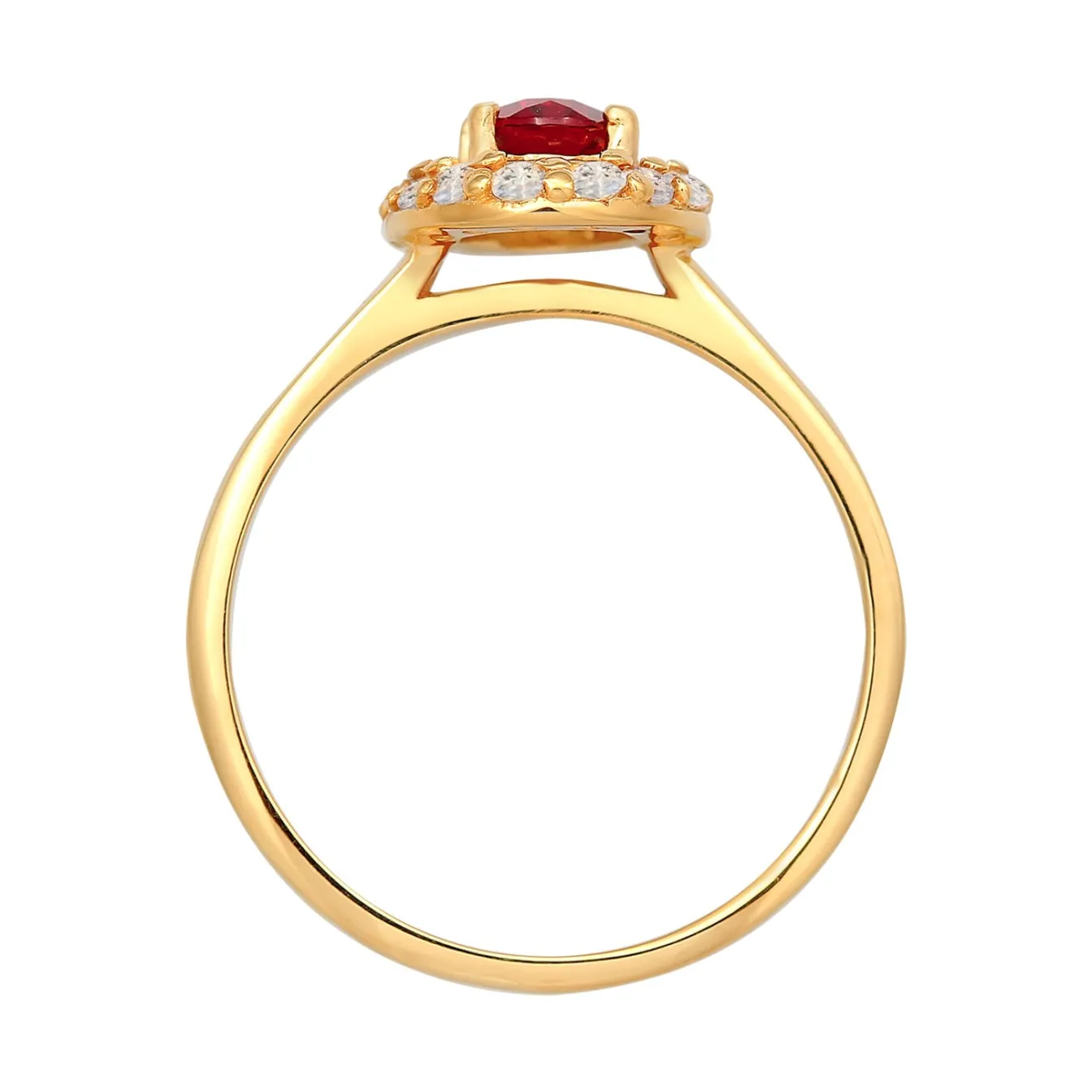 Elli "Solitär-Ring Klassik | Topas, Granat (Rot)< Ringe|Edelsteine