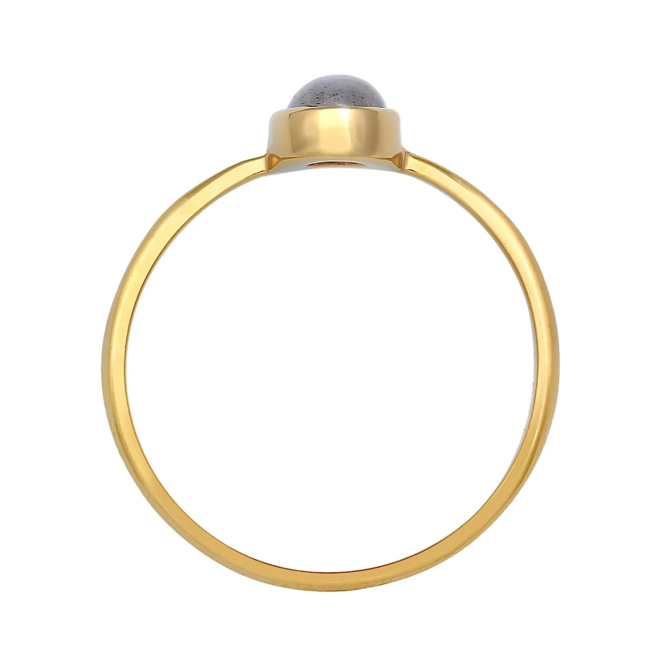 Elli "Solitär-Ring Verlobung | Labradorit ( Grau )< Edelsteine|Ringe