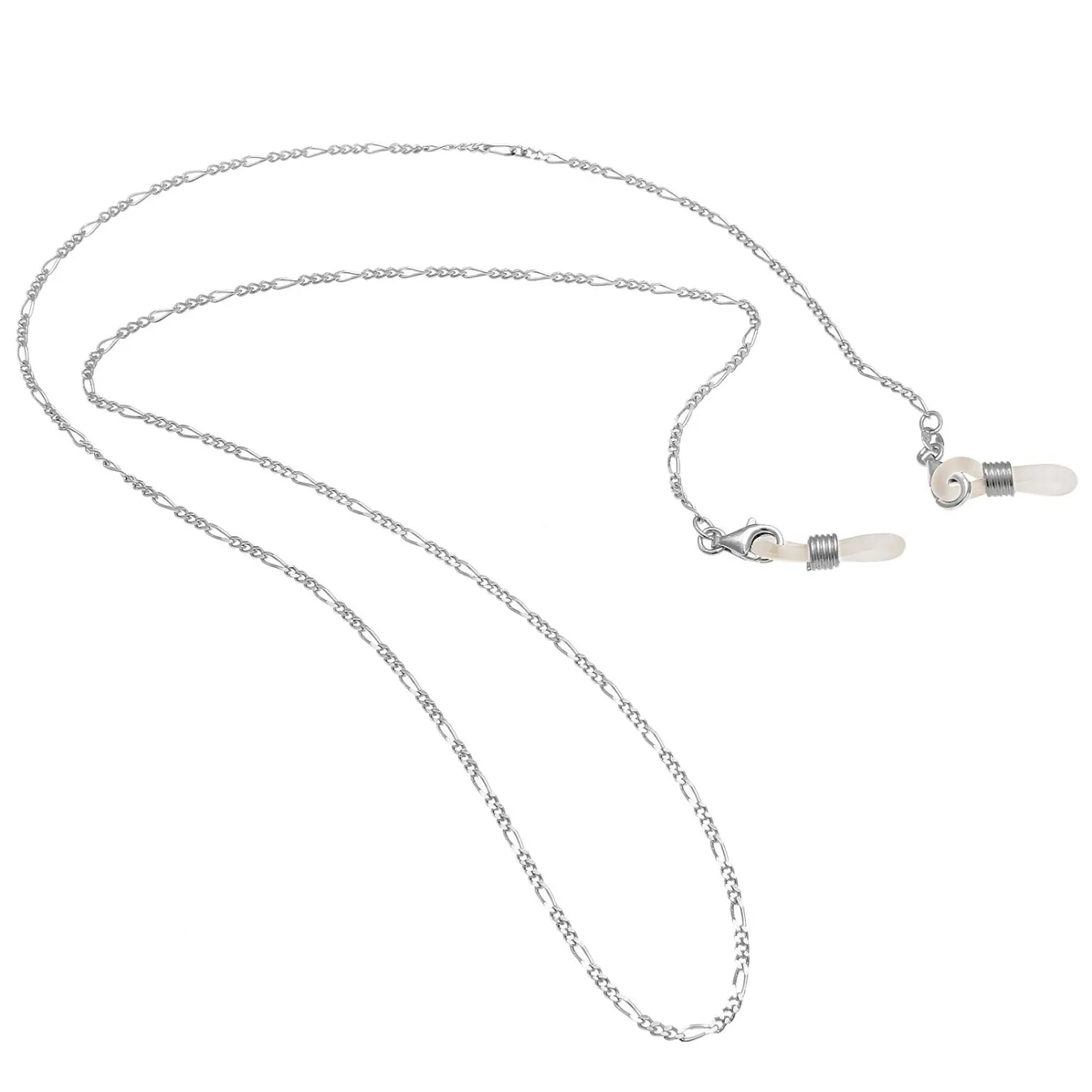 Elli "Sonnenbrillenkette Figaro< Vergoldet|Silber