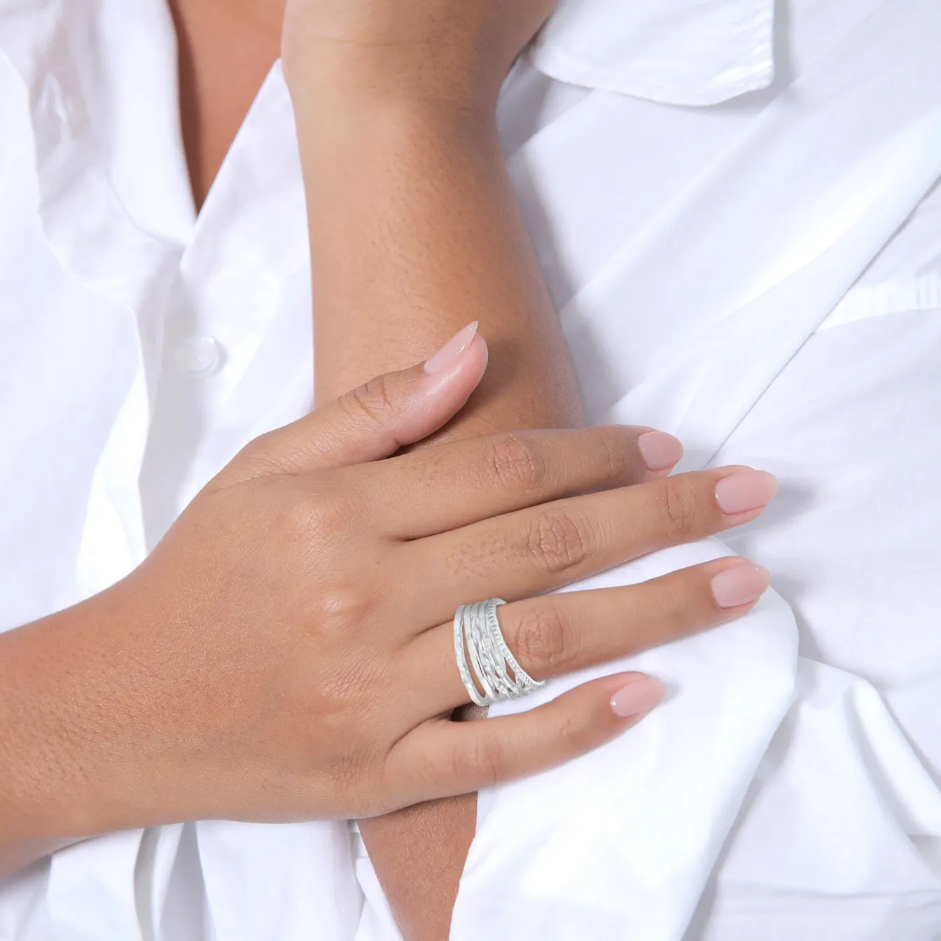 Elli "Stapelring 5er Set< Ringe|Vergoldet