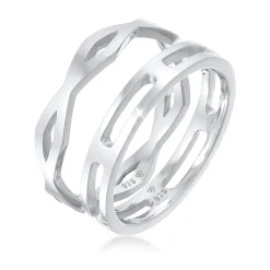 Elli "Stapelring 2er Set Geo< Letzte Chance|Ringe