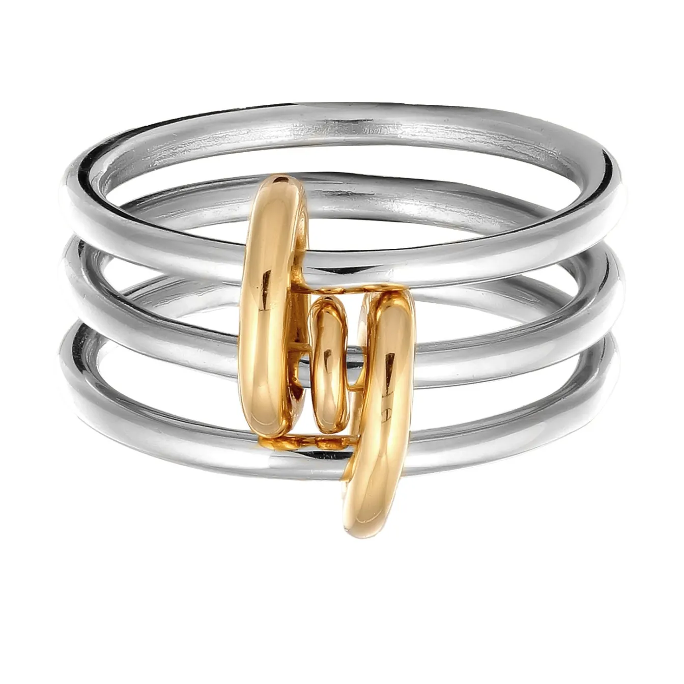 Elli "Stapelring Knoten< Vergoldet|Ringe