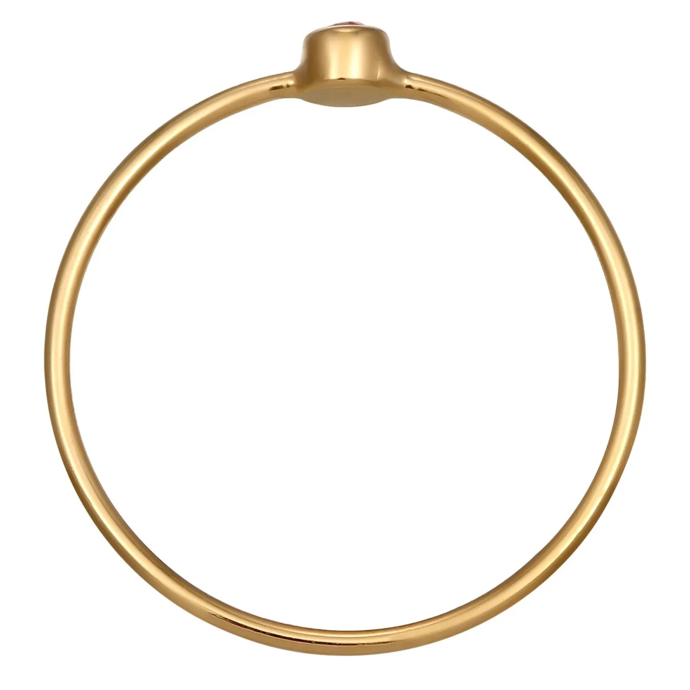 Elli "Stapelring Solitär | Kristall (Grün)< Ringe