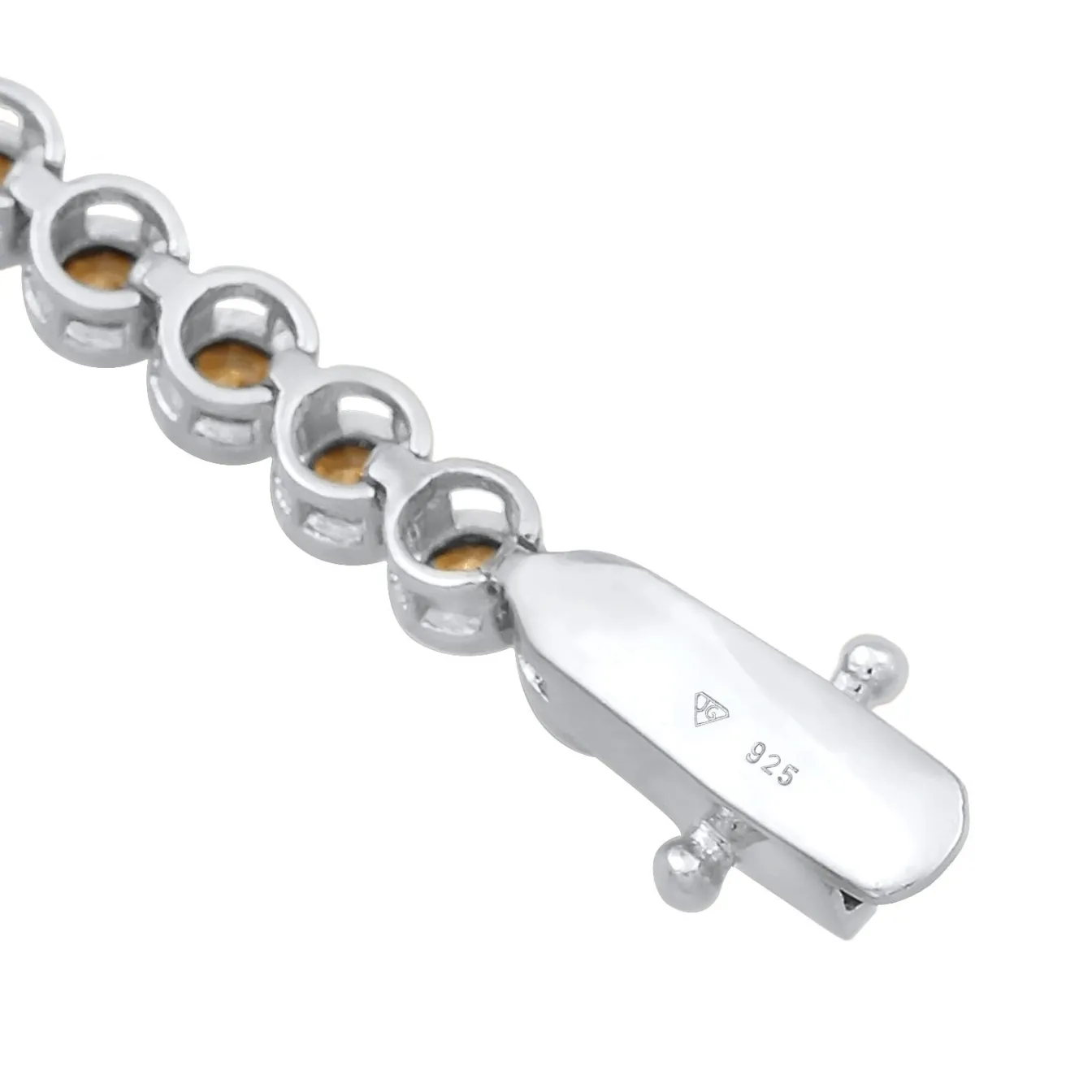 Elli "Tennisarmband | Kristall (Weiß & Rosa)< Armbänder|Silber