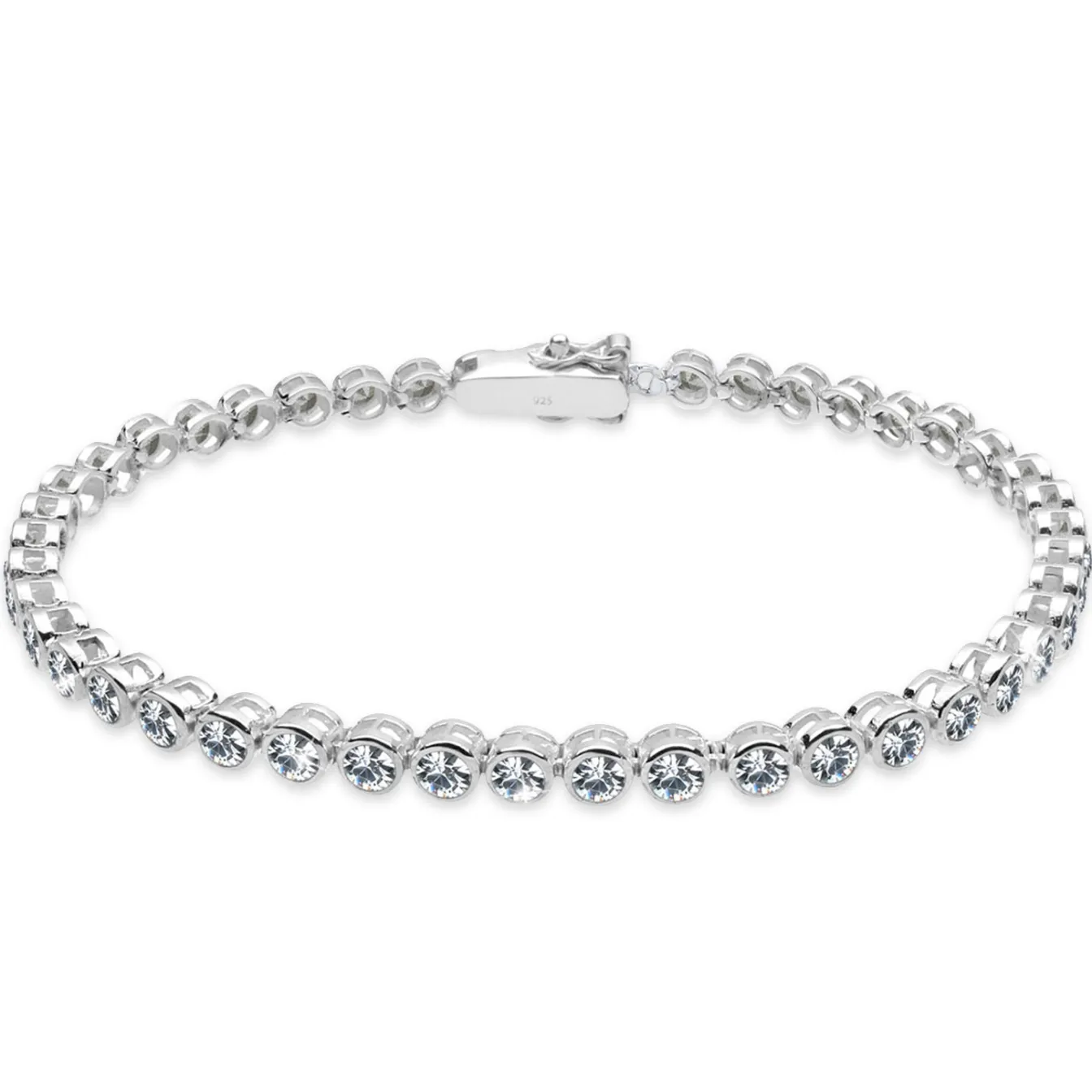 Elli "Tennisarmband | Kristall (Weiß)< Hochzeit|Armbänder