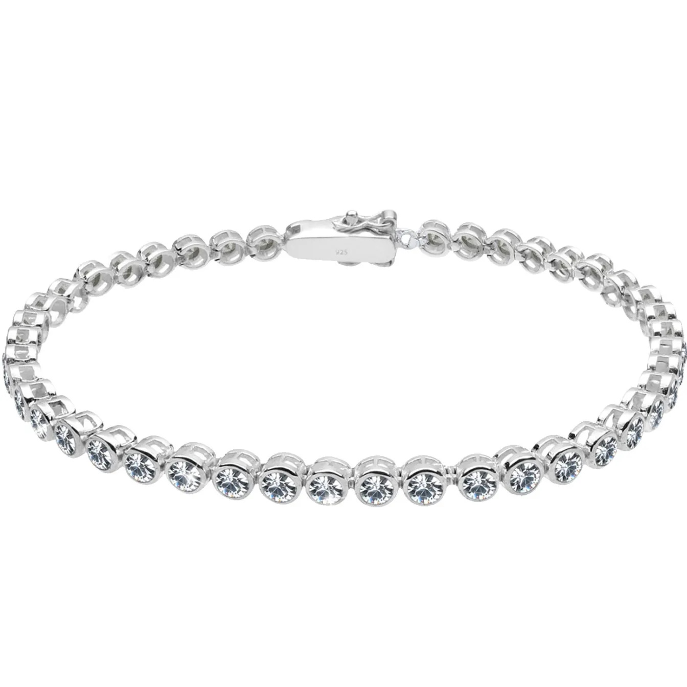 Elli "Tennisarmband | Kristall (Weiß)< Hochzeit|Armbänder