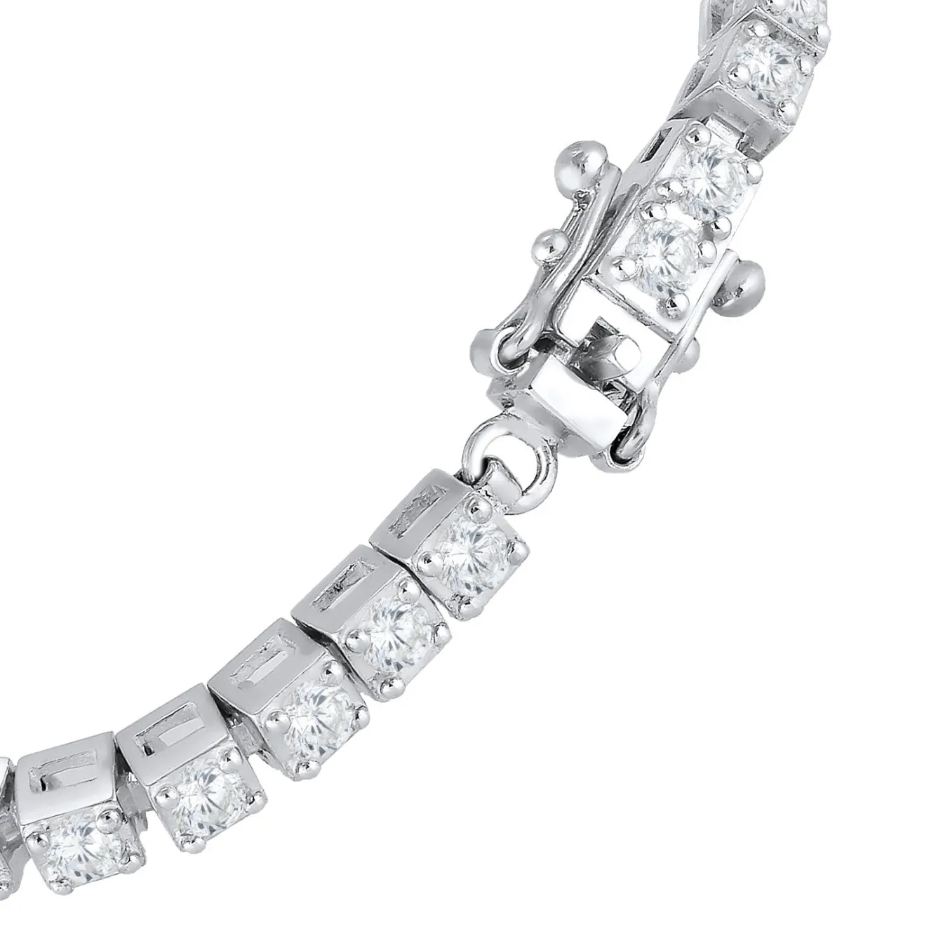 Elli "Tennisarmband | Zirkonia (Weiß)< Armbänder|Vergoldet
