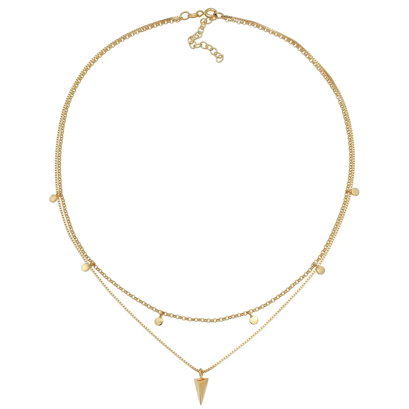 Elli "Venezianer-Choker Geo< Halsketten|Vergoldet