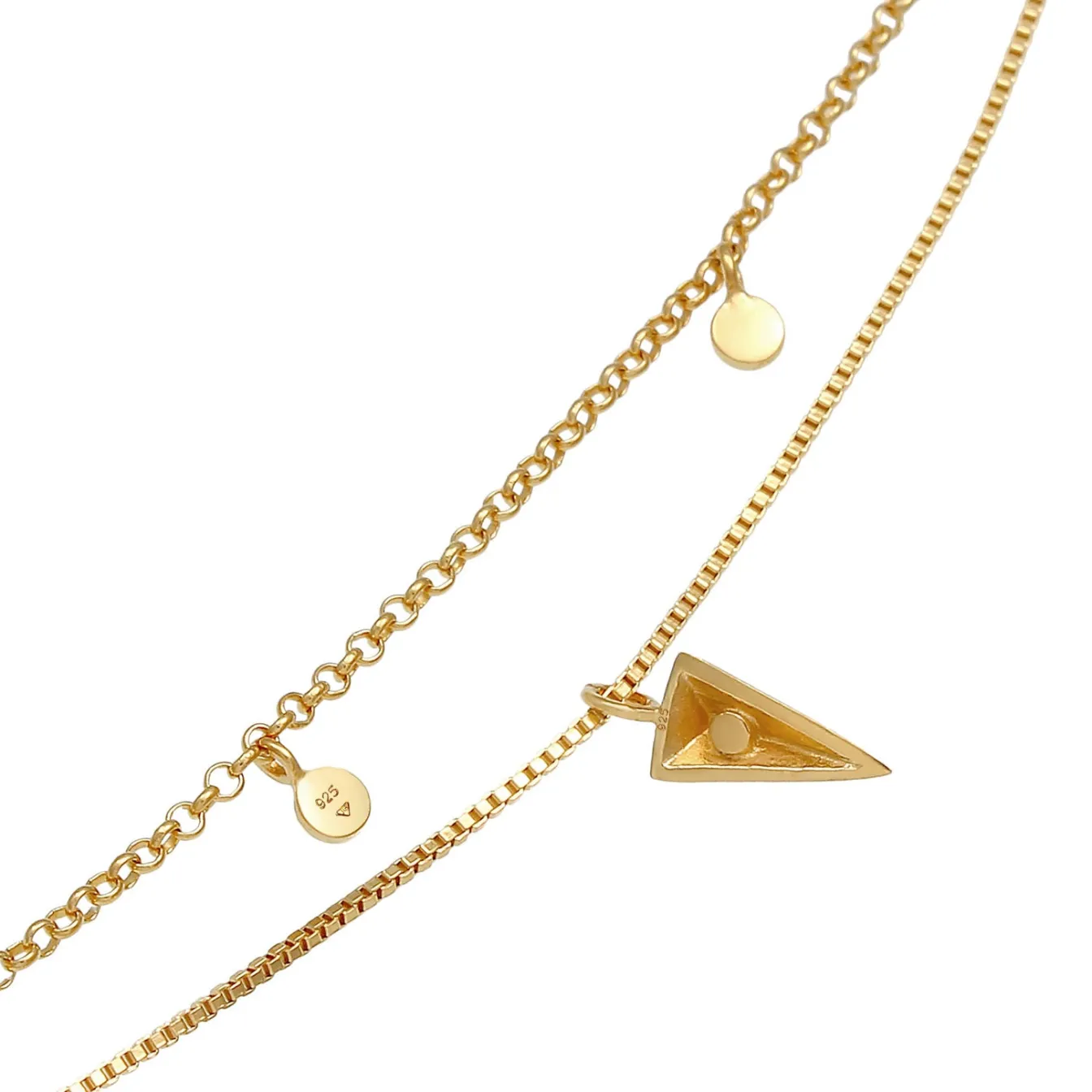 Elli "Venezianer-Choker Geo< Halsketten|Vergoldet