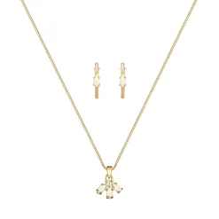 Elli "Venezianer-Schmuckset  | Opal ( Weiß )< Schmucksets|Schmucksets