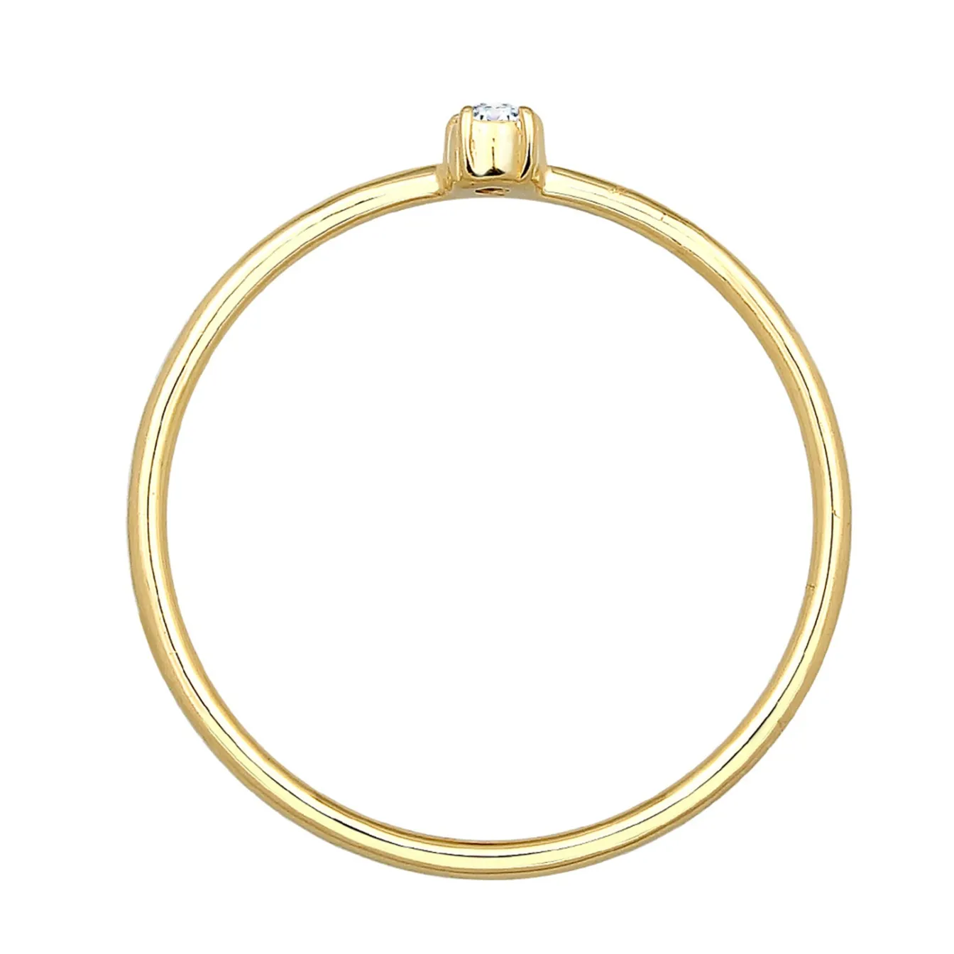 Elli "Verlobungsring | Diamant ( Weiß, 0,06 ct )< Ringe|Echtgold