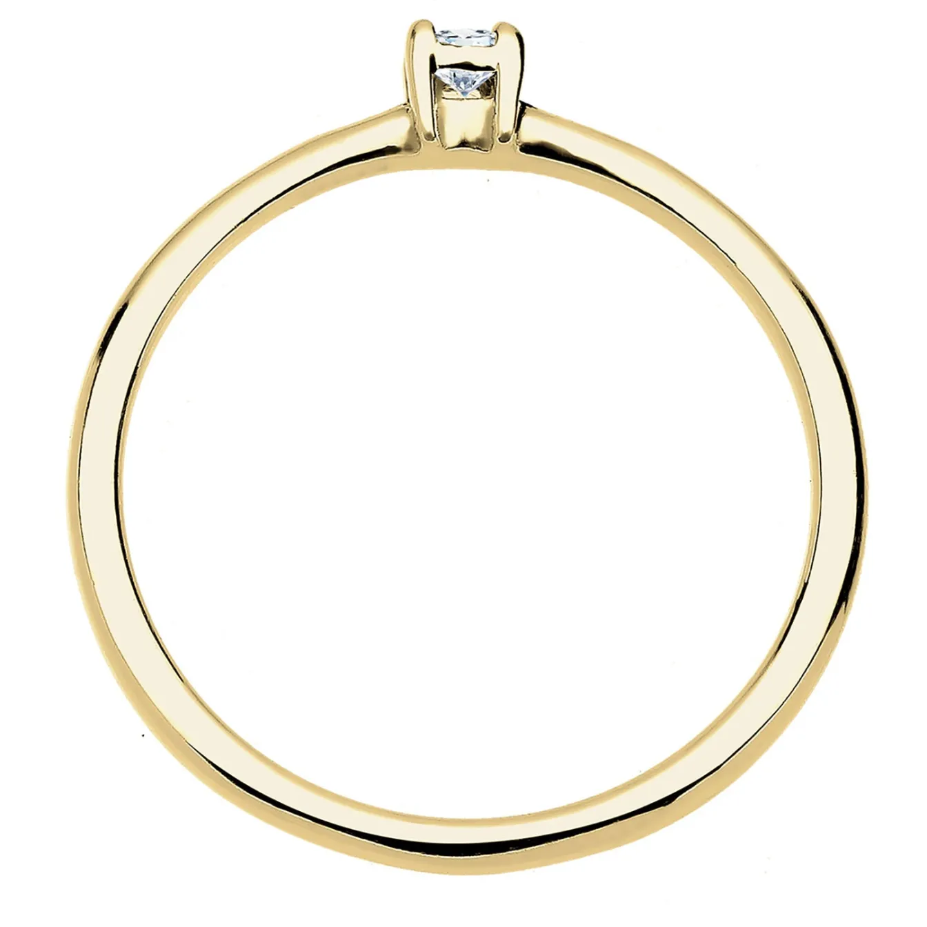 Elli "Verlobungsring | Diamant ( , 0,03 ct )< Ringe|Echtgold