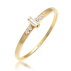 Elli "Verlobungsring | Diamant ( Weiß, 0,02 ct )< Ringe|Echtgold