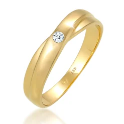 Elli "Verlobungsring | Diamant ( Weiß, 0,03 ct )< Ringe|Echtgold