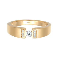 Elli "Verlobungsring | Diamant ( Weiß, 0,14 ct )< Ringe|Echtgold