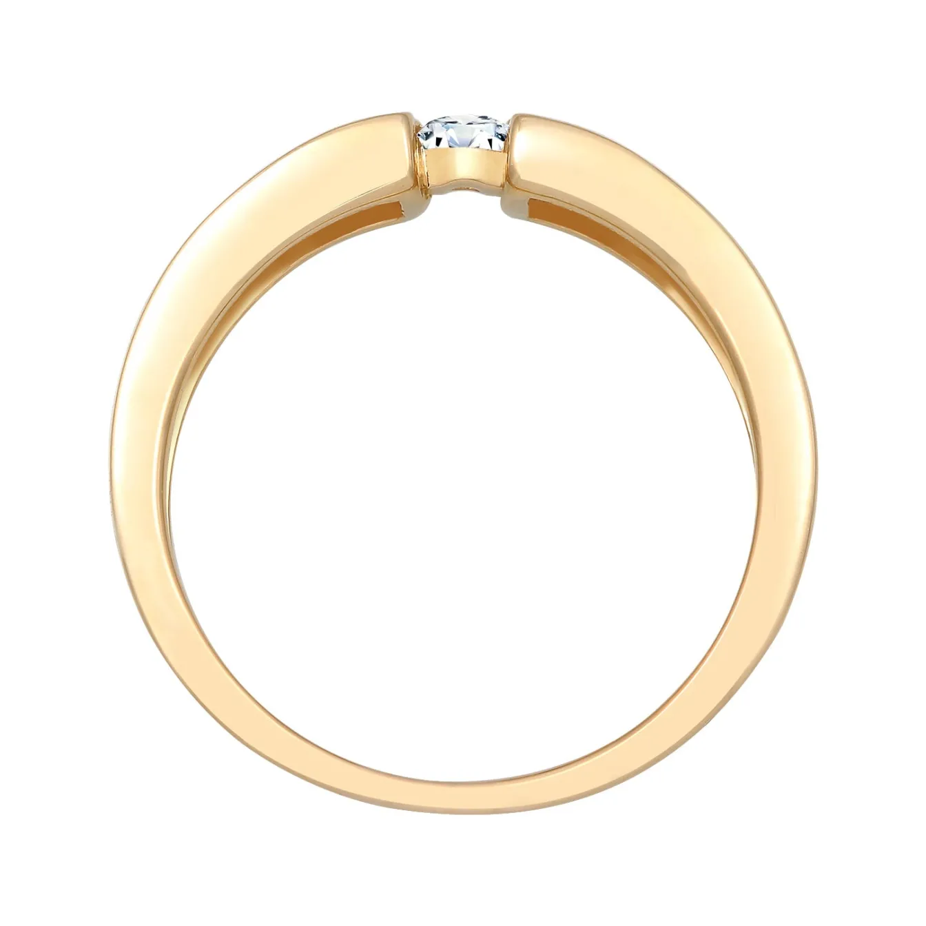 Elli "Verlobungsring | Diamant ( Weiß, 0,14 ct )< Ringe|Echtgold
