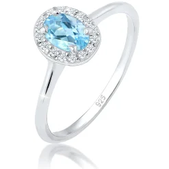 Elli "Verlobungsring | Diamant ( Weiß, 0,08 ct )< Ringe|Silber