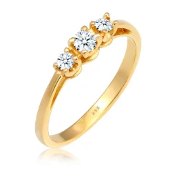 Elli "Verlobungsring | Diamant ( Weiß, 0,23 ct )< Ringe|Echtgold