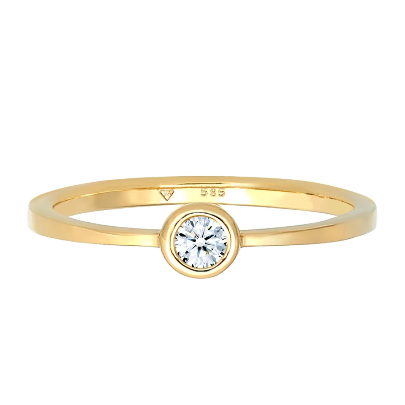 Elli "Verlobungsring | Diamant ( , 0,06 ct )< Ringe|Echtgold