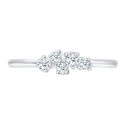 Elli "Verlobungsring | Diamant ( Weiß, 0,105 ct )< Ringe|Silber