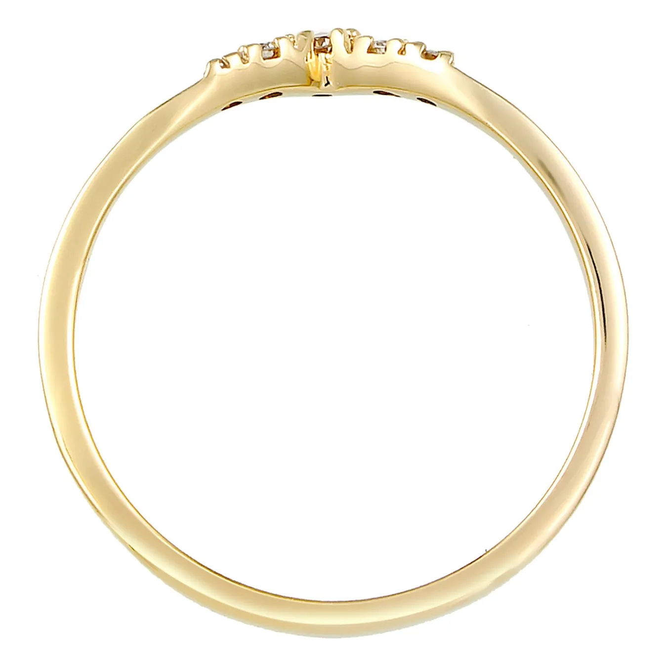 Elli "Verlobungsring | Diamant ( Weiß, 0,07 ct )< Ringe|Echtgold