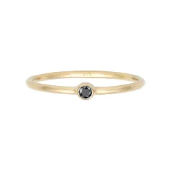 Elli "Verlobungsring | Diamant ( Schwarz, 0,03 ct )< Ringe|Echtgold