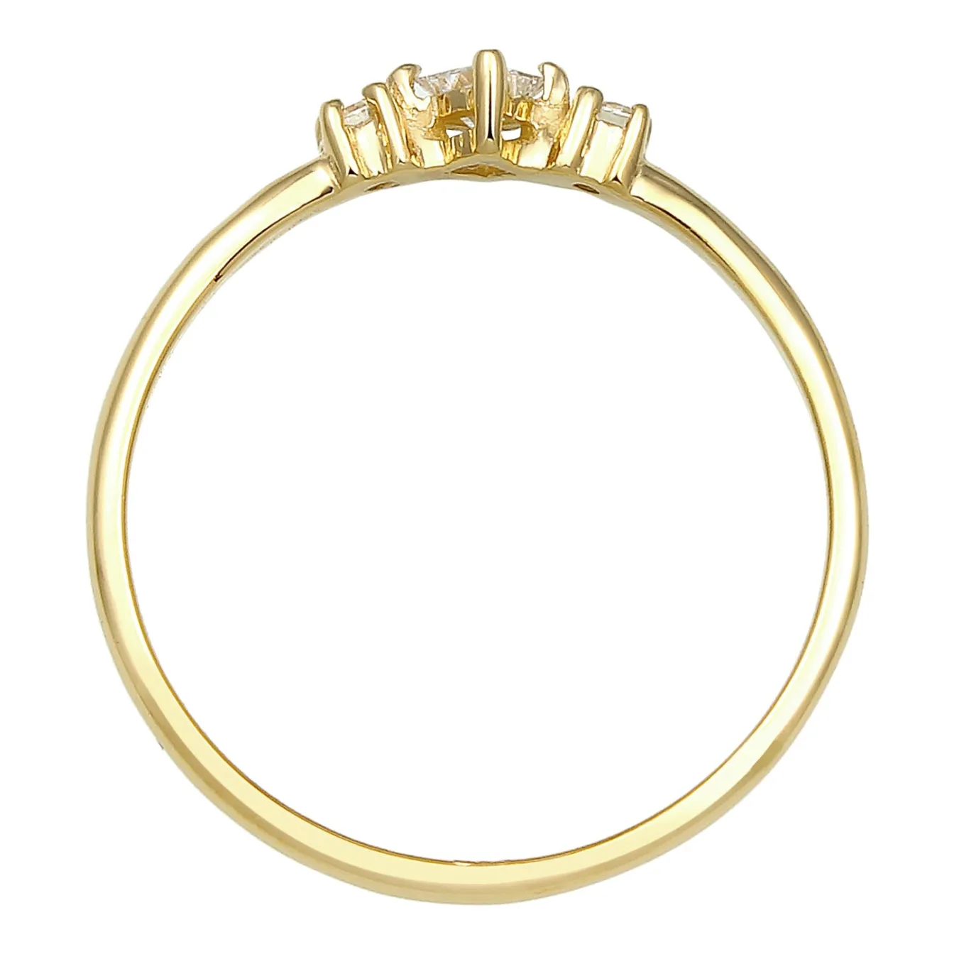 Elli "Verlobungsring | Diamant ( Weiß, 0,13 ct )< Ringe|Echtgold