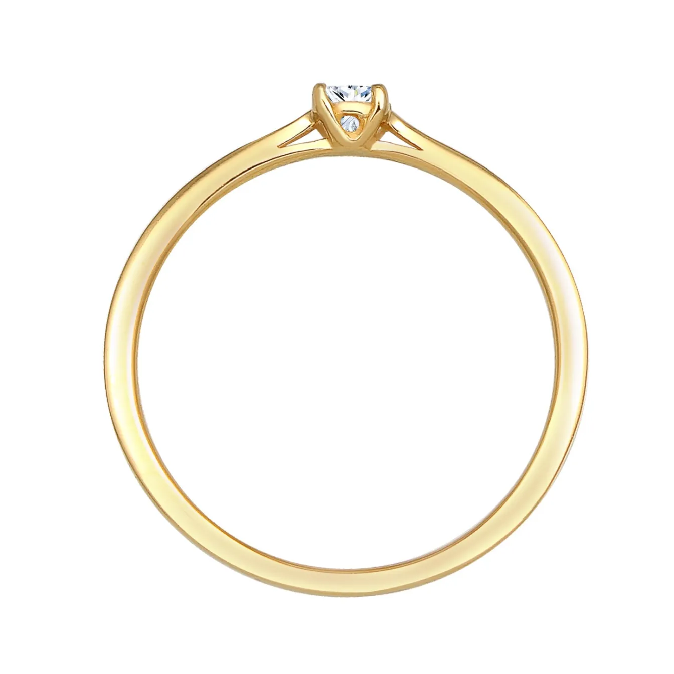 Elli "Verlobungsring | Diamant ( Weiß, 0,1 ct )< Ringe|Echtgold