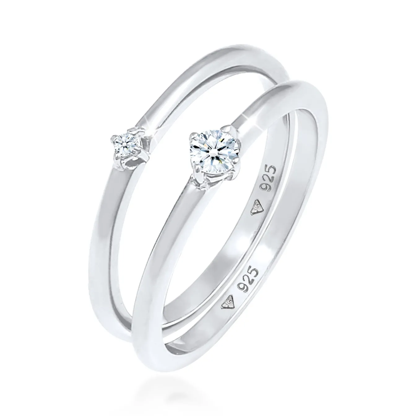 Elli "Verlobungsring | Diamant ( Weiß, 0,125 ct )< Letzte Chance|Ringe