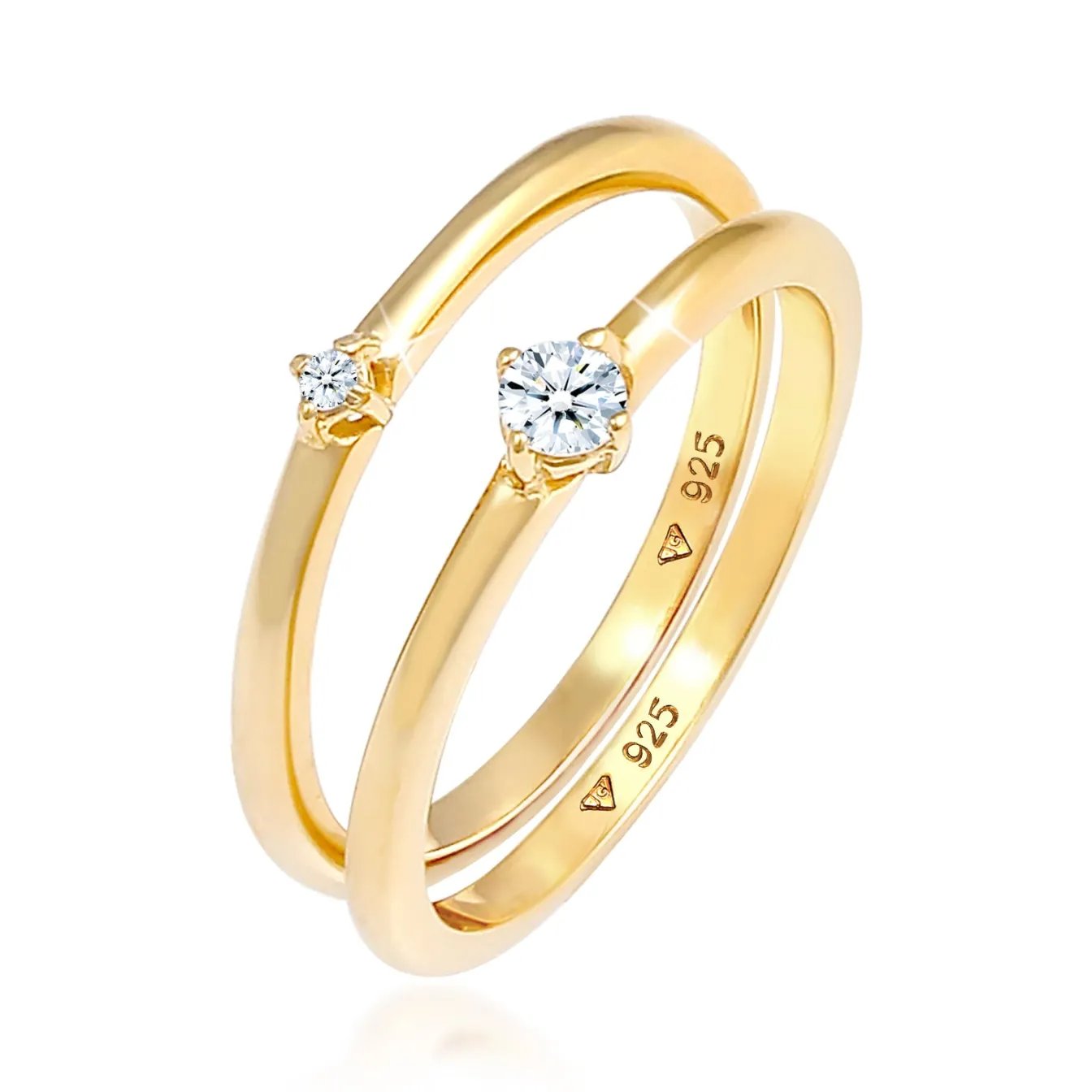 Elli "Verlobungsring | Diamant ( Weiß, 0,125 ct )< Letzte Chance|Ringe