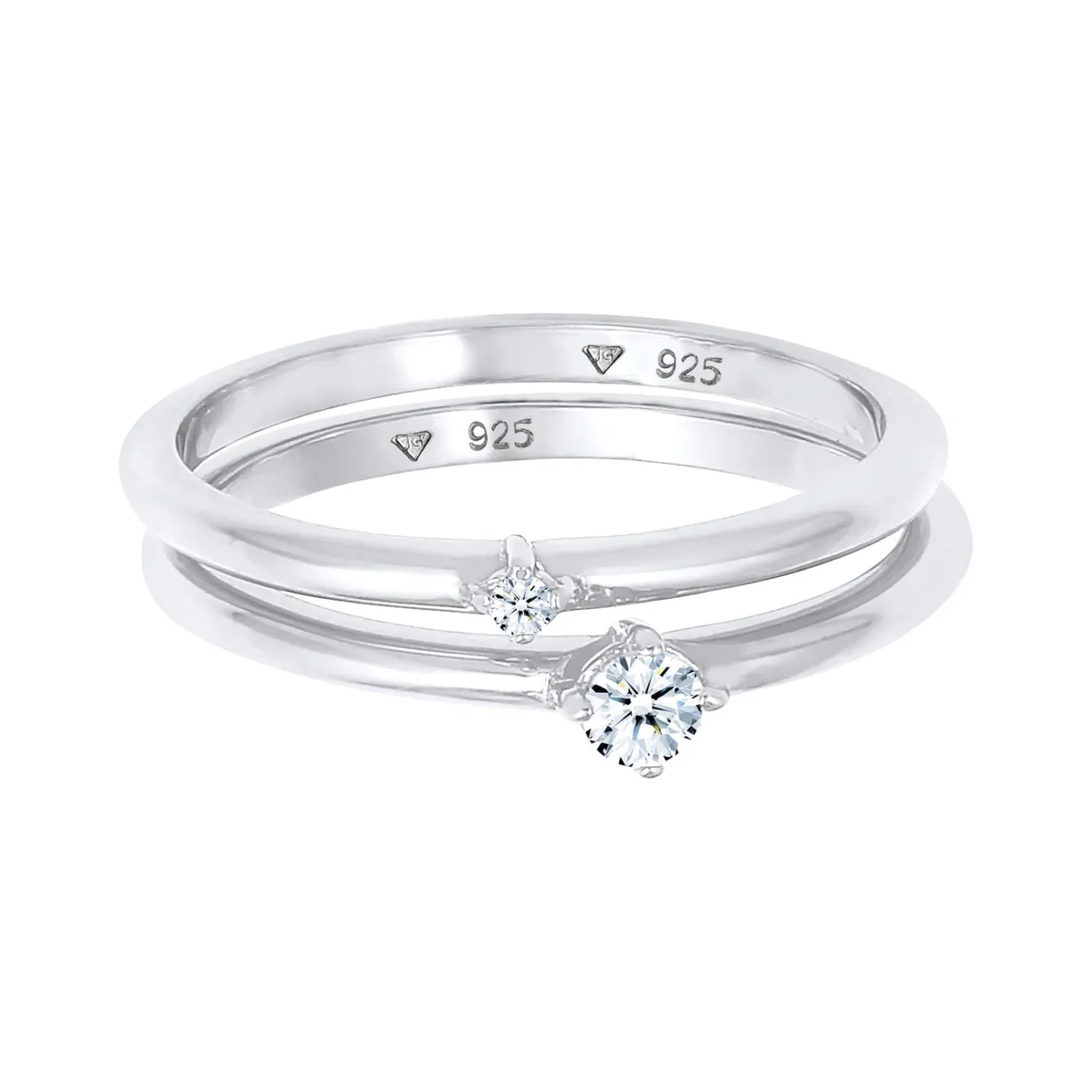 Elli "Verlobungsring | Diamant ( Weiß, 0,125 ct )< Letzte Chance|Ringe