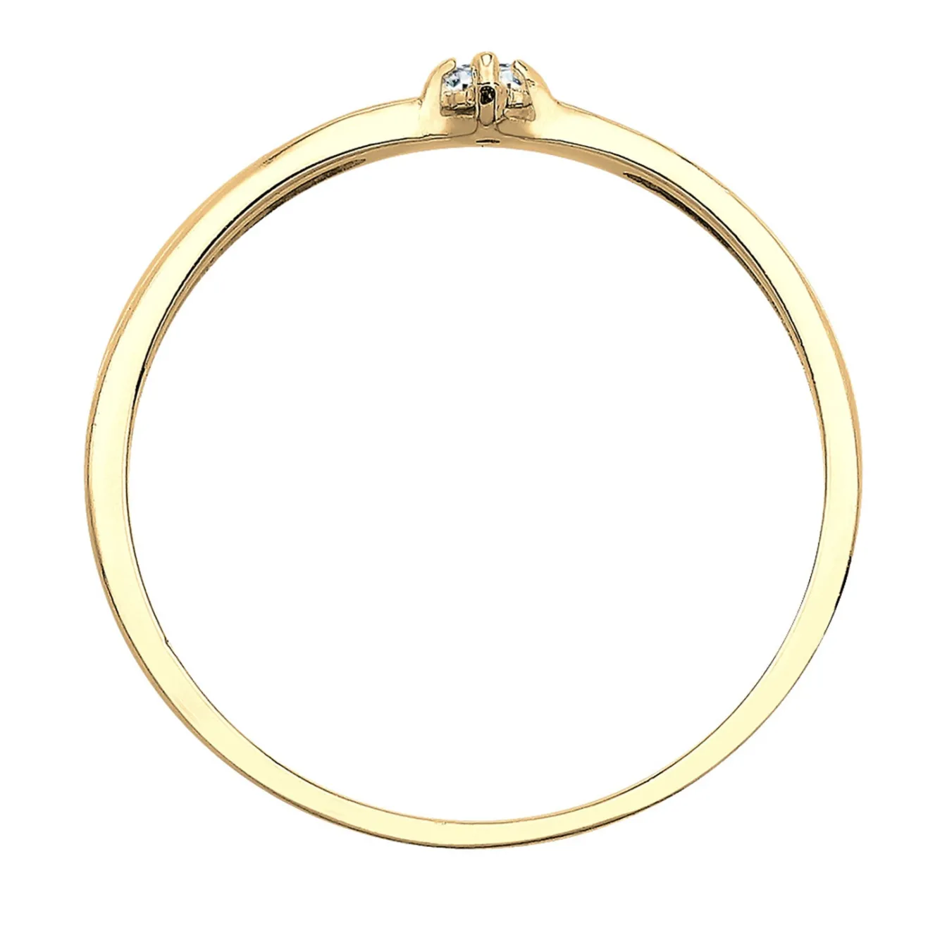 Elli "Verlobungsring | Diamant ( Weiß, 0,03 ct )< Ringe|Echtgold