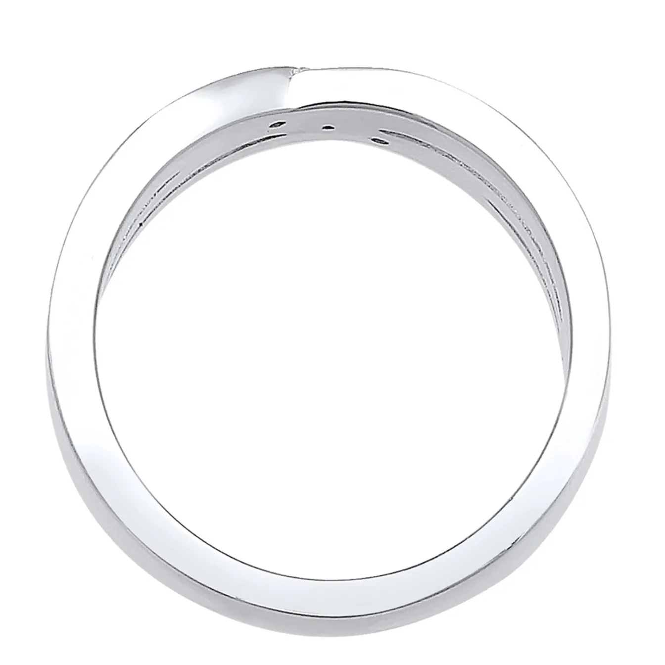 Elli "Verlobungsring | Diamant ( Weiß, 0,015 ct )< Ringe|Silber