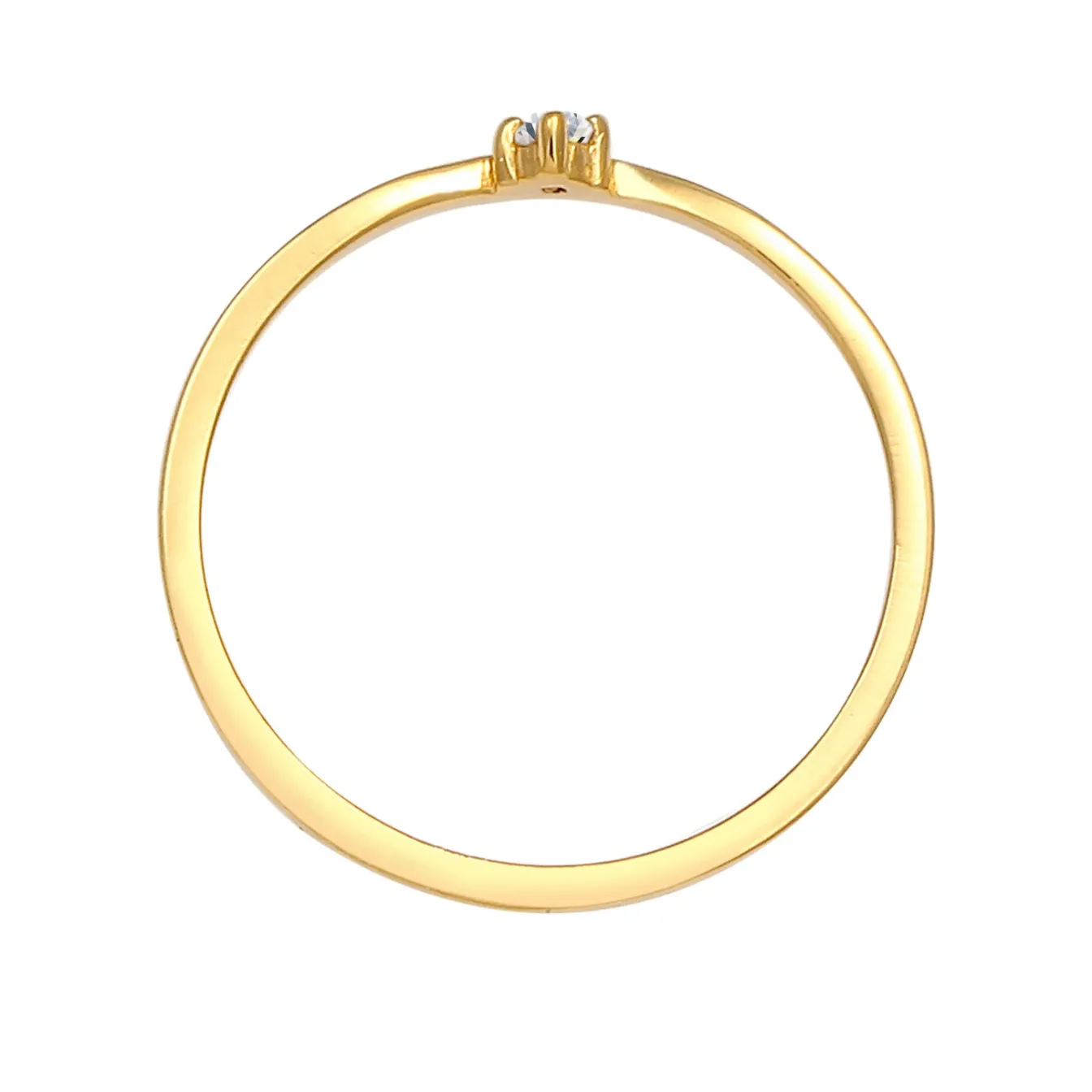 Elli "Verlobungsring | Diamant ( Weiß, 0,03 ct )< Ringe|Silber