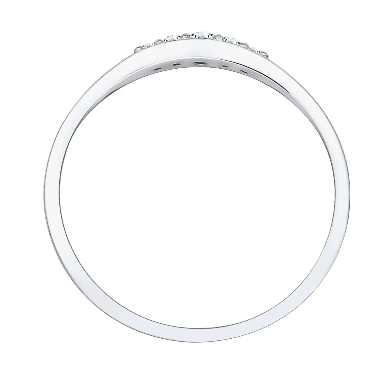 Elli "Verlobungsring | Diamant ( Weiß, 0,07 ct )< Silber|Ringe