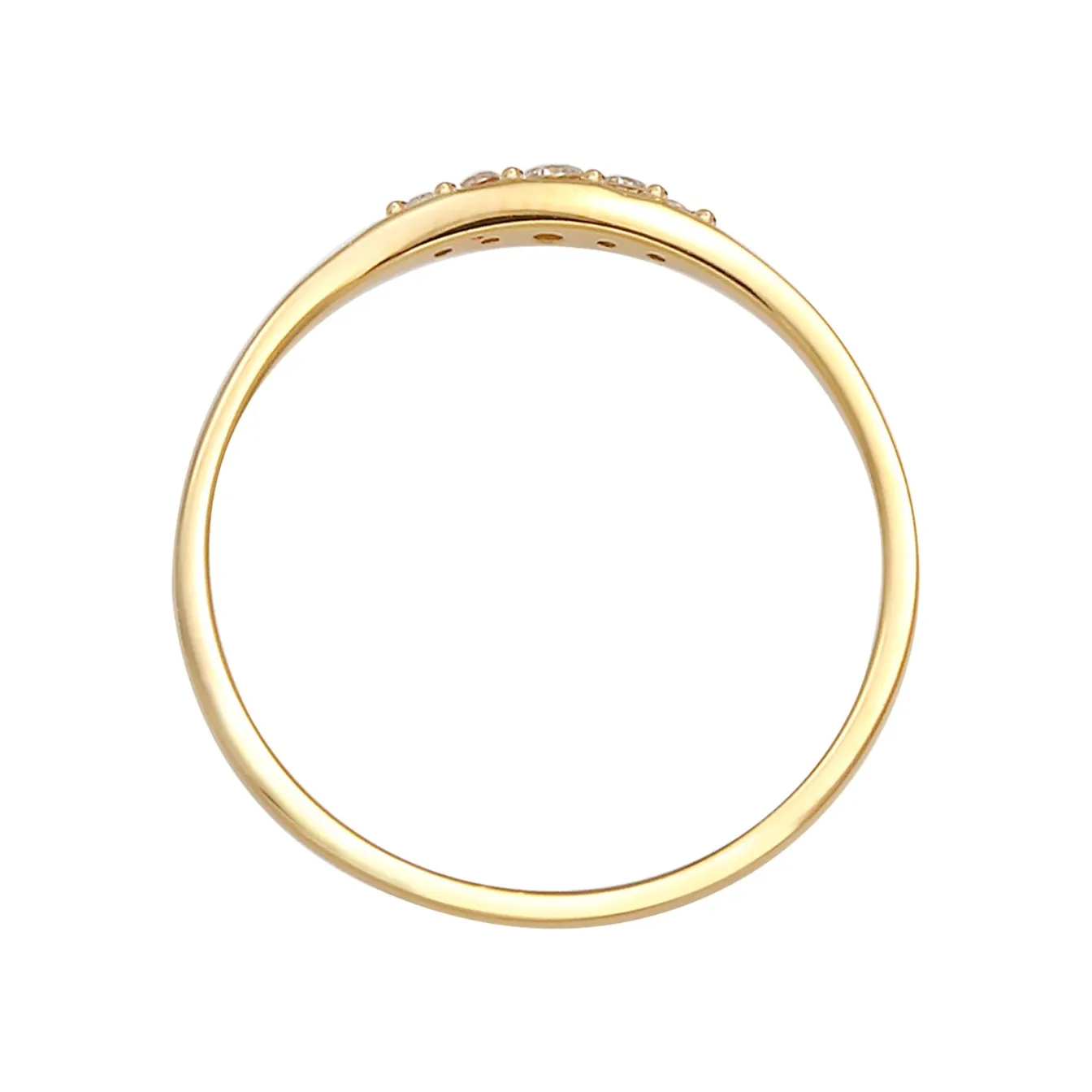 Elli "Verlobungsring | Diamant ( Weiß, 0,07 ct )< Silber|Ringe