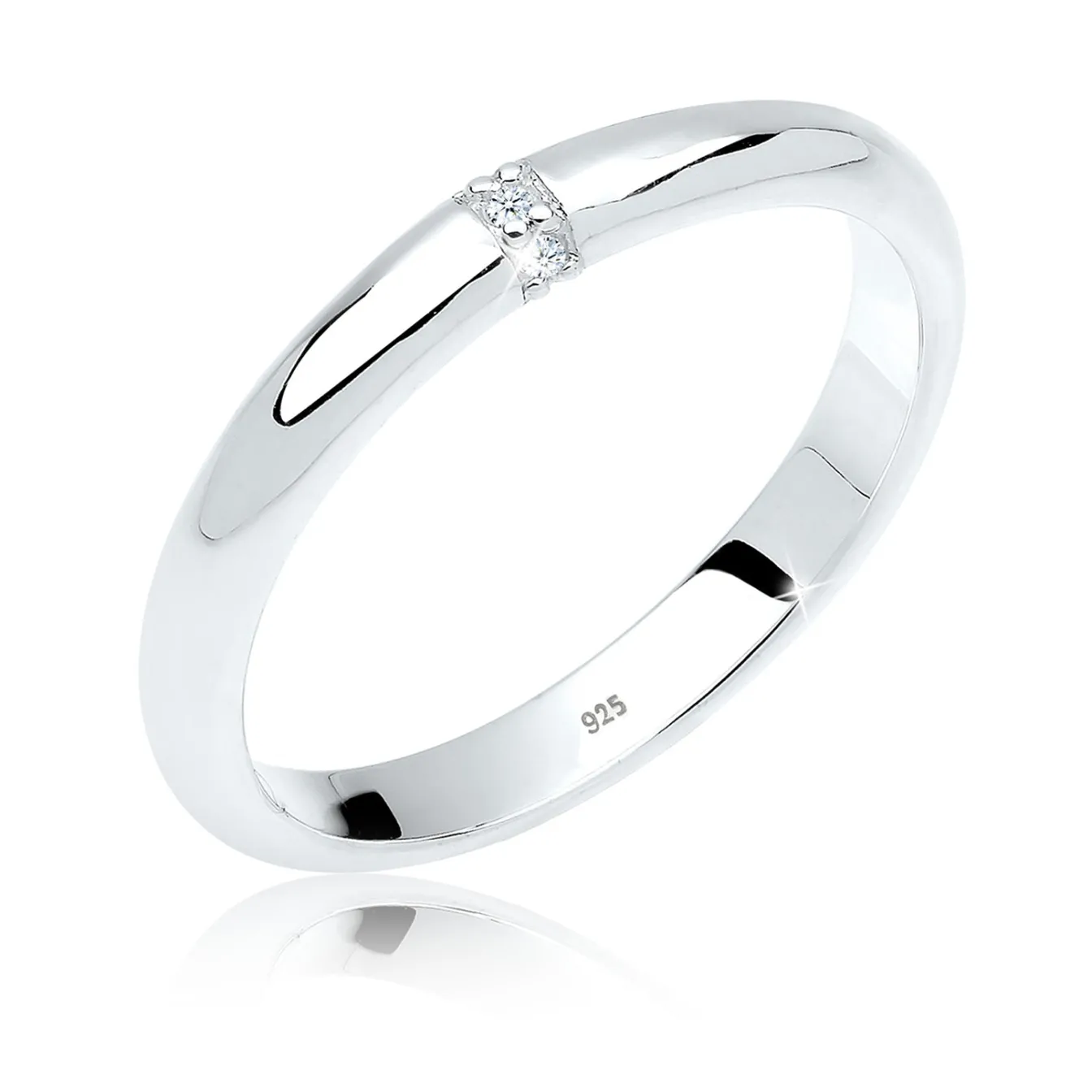 Elli "Verlobungsring | Diamant ( Weiß, 0,045 ct )< Roségold|Ringe