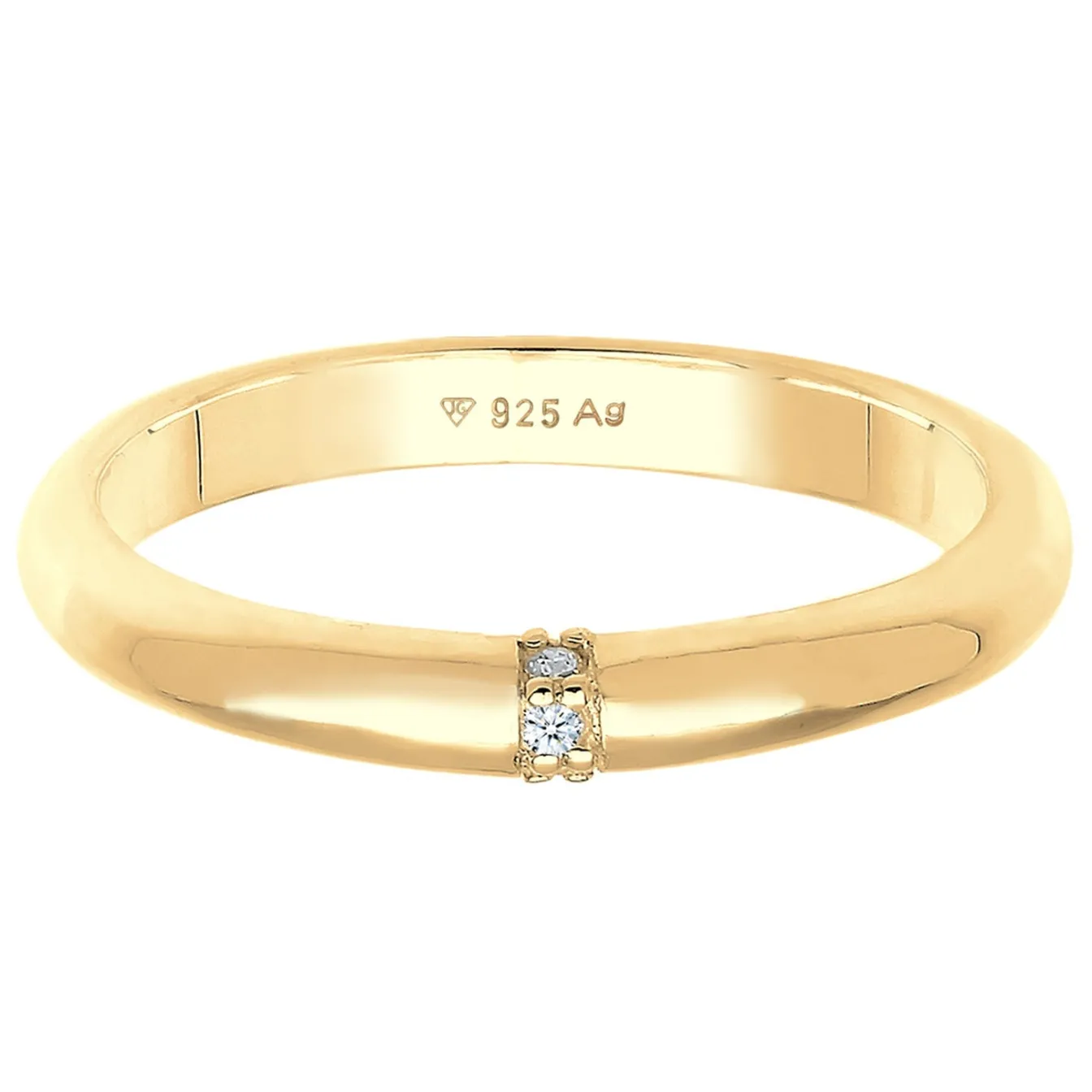 Elli "Verlobungsring | Diamant ( Weiß, 0,045 ct )< Roségold|Ringe