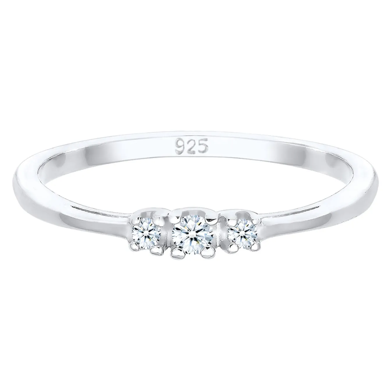 Elli "Verlobungsring | Diamant ( Weiß, 0,06 ct )< Roségold|Ringe