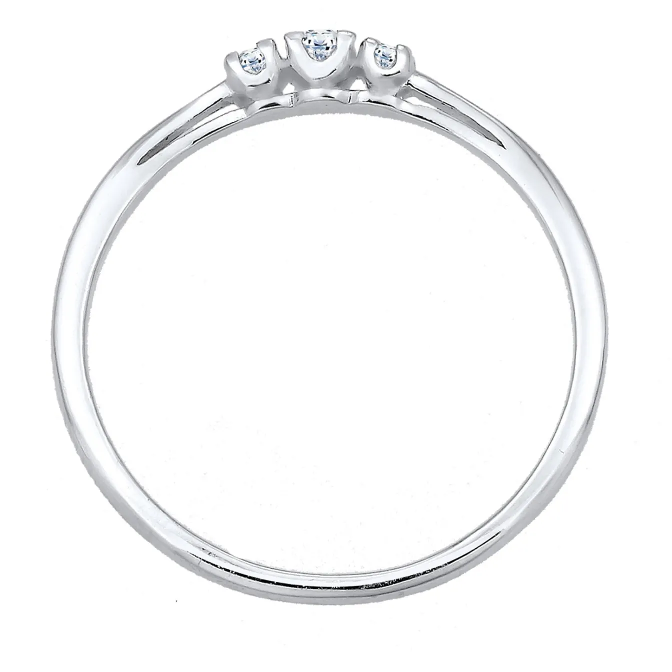Elli "Verlobungsring | Diamant ( Weiß, 0,06 ct )< Roségold|Ringe
