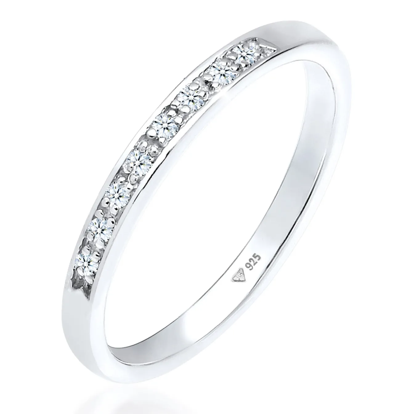 Elli "Verlobungsring | Diamant ( Weiß, 0,04 ct )< Roségold|Ringe