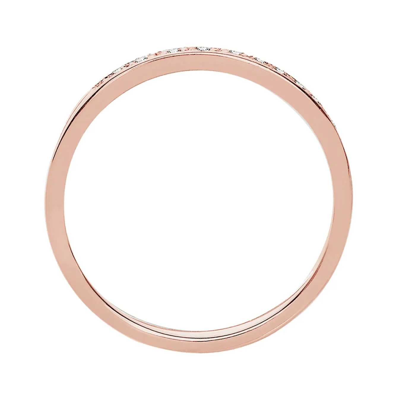 Elli "Verlobungsring | Diamant ( Weiß, 0,04 ct )< Roségold|Ringe