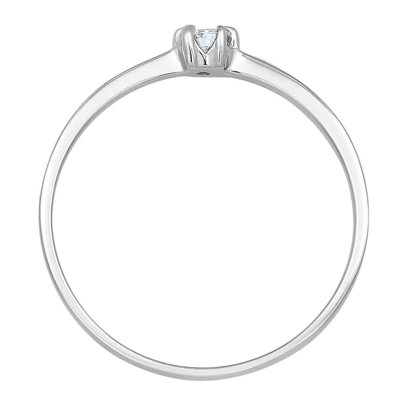 Elli "Verlobungsring | Diamant ( , 0,11 ct )< Weissgold|Ringe