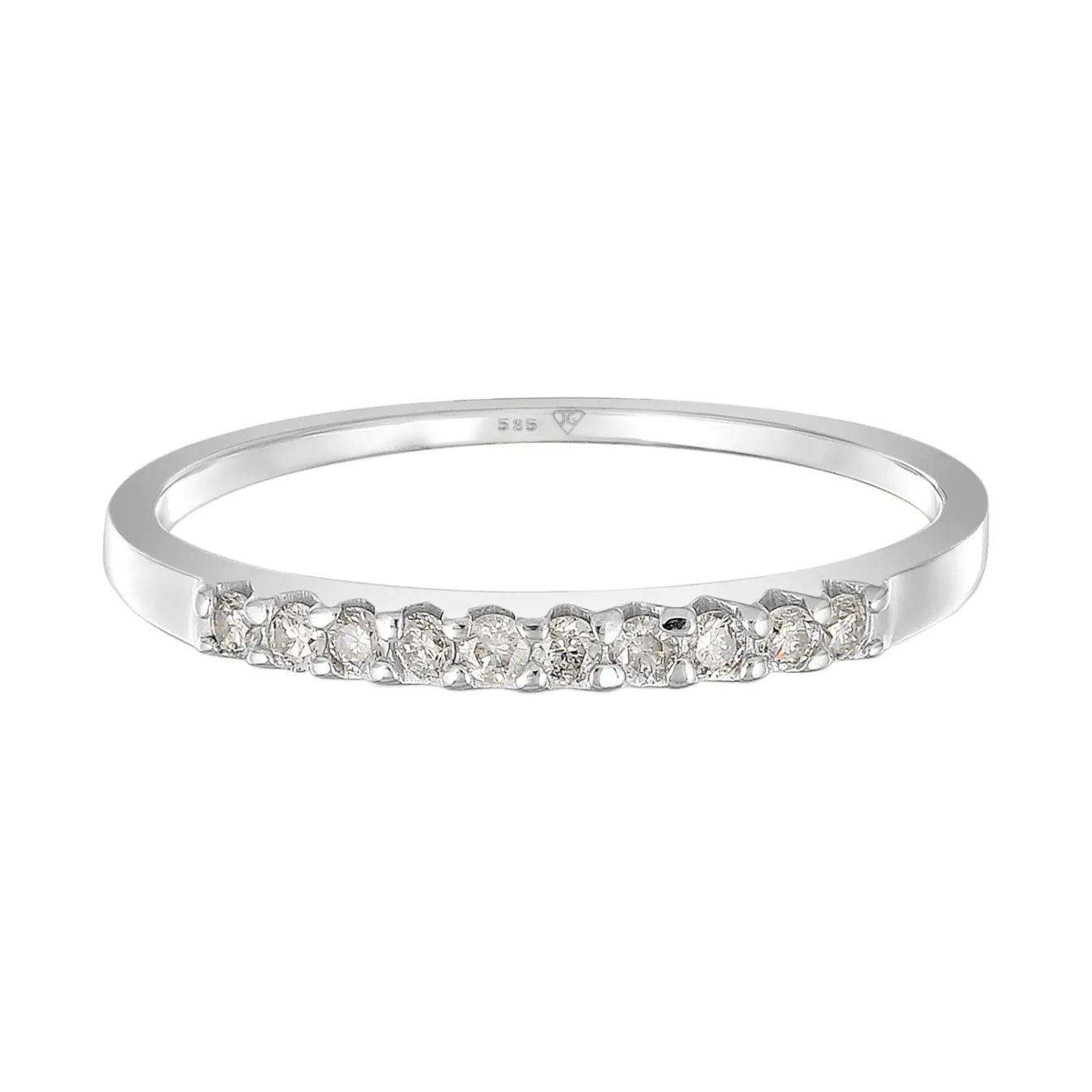 Elli "Verlobungsring | Diamant ( , 0,15 ct )< Weissgold|Ringe