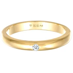 Elli "Verlobungsring | Diamant (Weiß, 0.03 ct.)< Vergoldet|Ringe