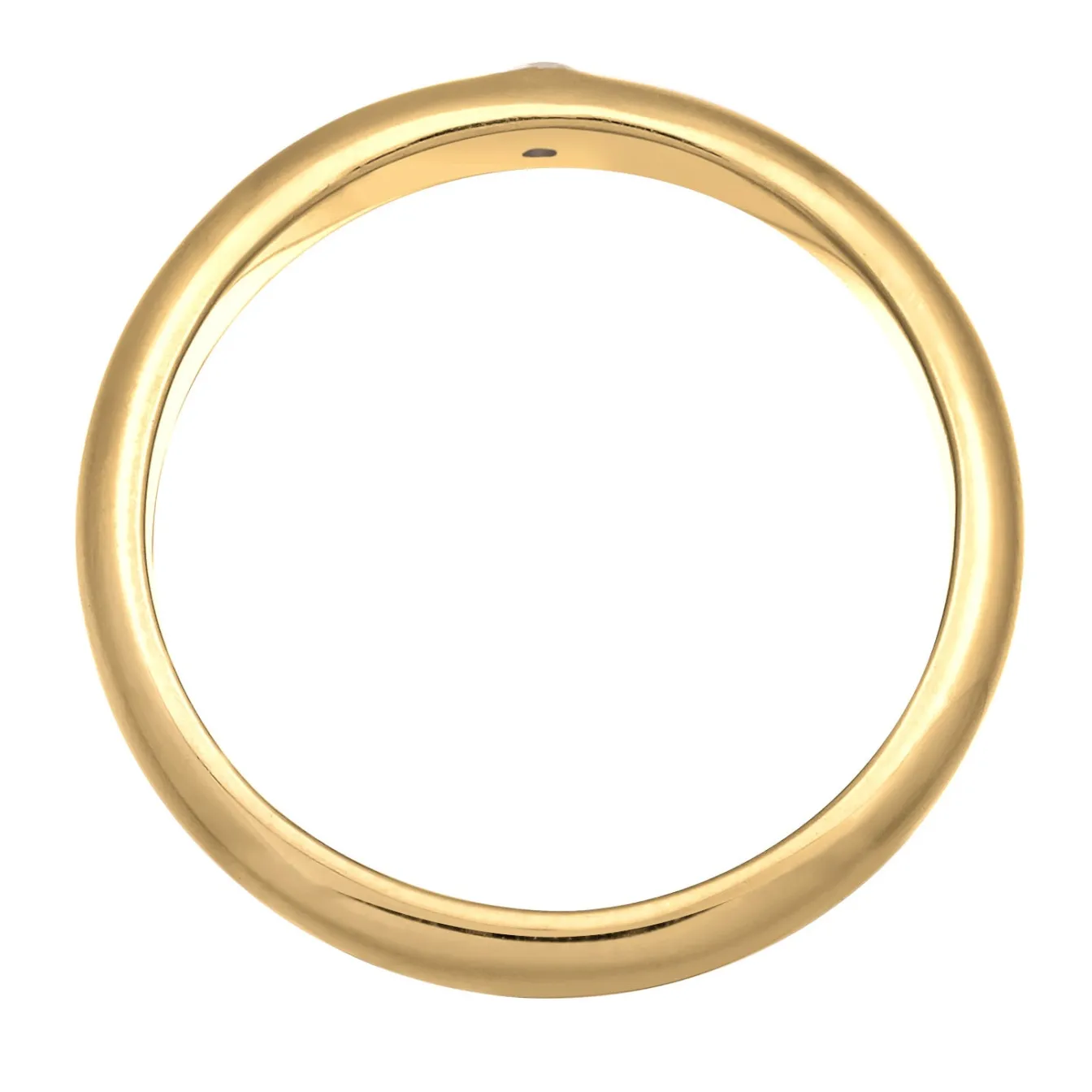 Elli "Verlobungsring | Diamant (Weiß, 0.03 ct.)< Vergoldet|Ringe