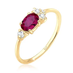 Elli "Verlobungsring | Rubin ( Pink )< Ringe